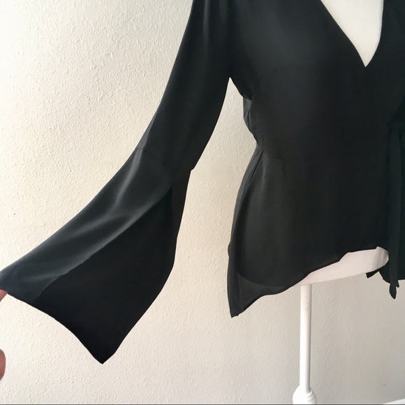 NWT BCBG MAXAZRIA Jadine Wrap Top - Picture 7 of 8